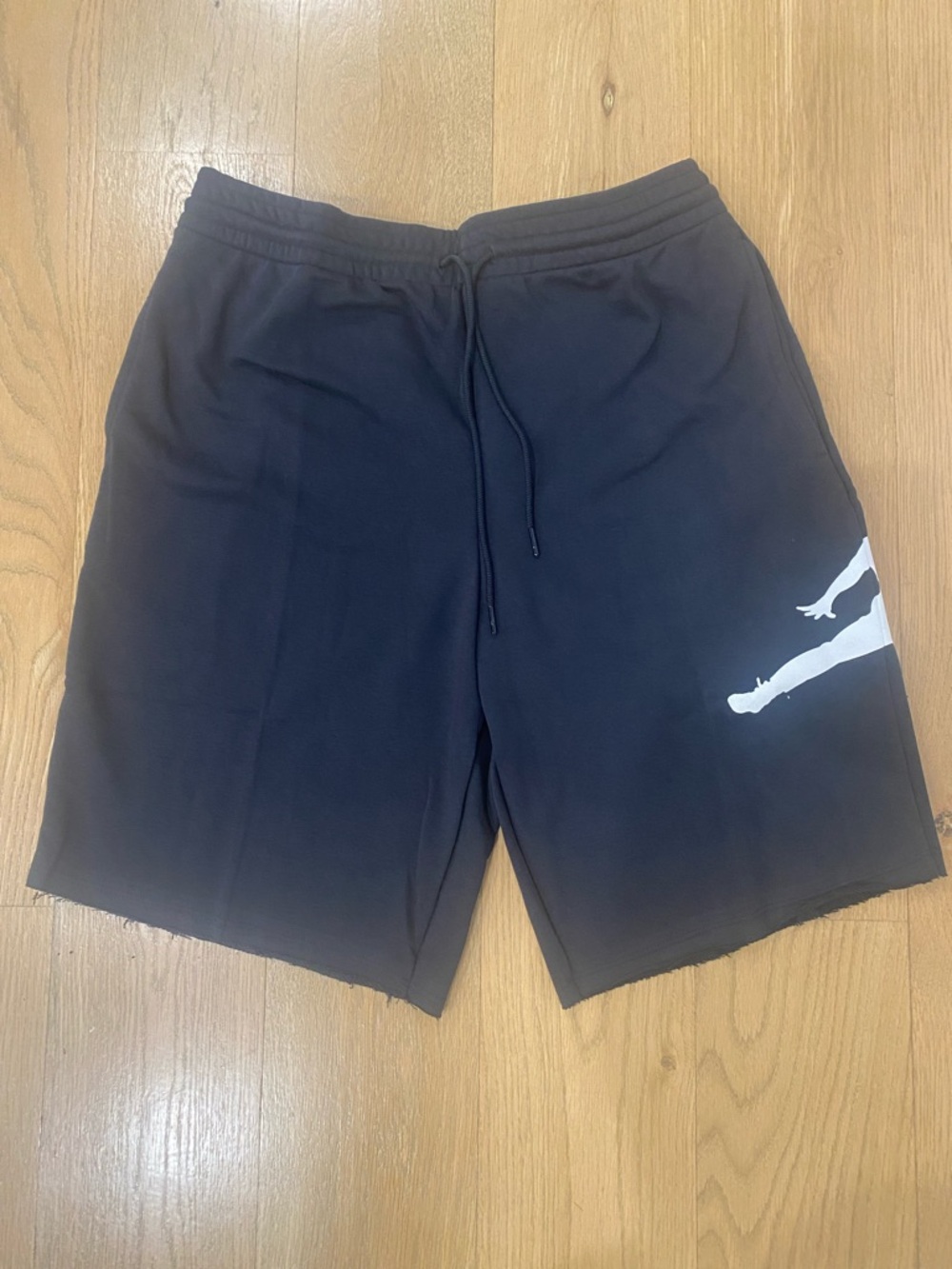 Jordan Black Athletic Shorts with White Jumpman Accent